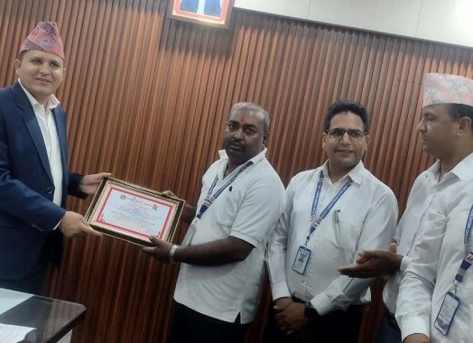 २०८३ साल श्रावण महिनाको लागि जिल्ला प्रशासन कार्यालय बर्दियाको स्थानीय प्रशासन शाखामा कार्यरत नायव सुब्बा श्री सुनिल दत्तलाई Employee Of the Month घोषणा